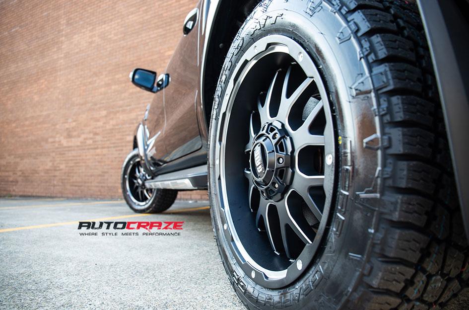 FORD RANGER GD02 MATTE BLACK MILLED ACCENTS